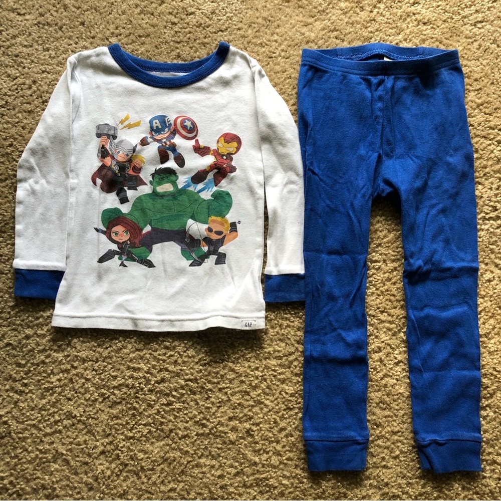 Marvel, avengers, toddler, pajamas, long sleeve